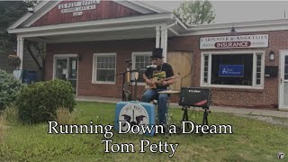 Running Down a Dream Tom Petty 3 String Cigar Box Guitar Suitcase Drum High Hat One Man Band