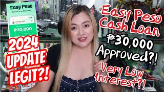 EASY PESO CASH LOAN | EASY & FAST APPROVAL | P30,000 APPROVED?! | VERY LOW INTEREST?!