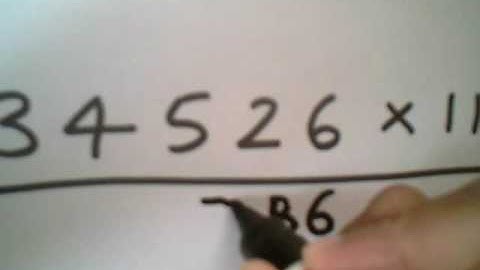 Vedic Mathematics - any number multiplied by 11, an easy, quick and amazing method ! by VSR