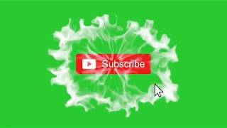 video subscribe dan tanda lonceng green screen untuk youtuber