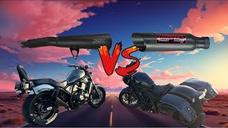 Honda Rebel 1100 Vance & Hines VS Coffman’s Shorty Exhaust. Sound Test!