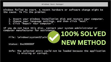 ✅100% FIXED - Windows Failed to Start A Recent Hardware or Software Change Might Be The Cause [2025]