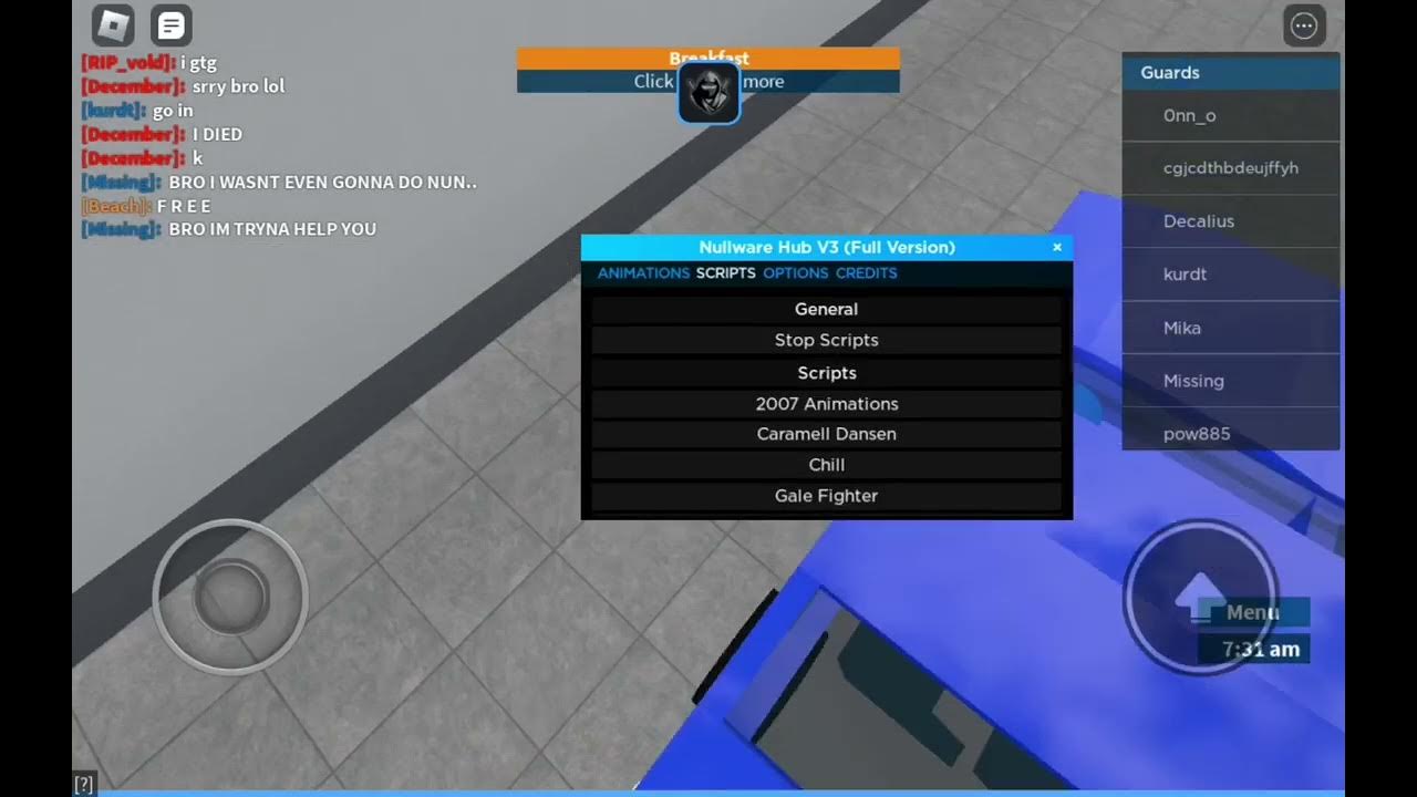 Roblox Fe Script Showcase (Nullware Hub v3) - YouTube