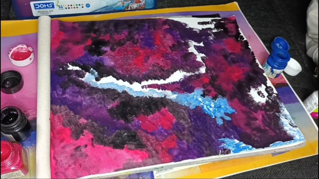 Super easy and classy abstract painting tutorial for beginners