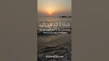 ما تيسر من سورة ص الآية 34 39 بتلاوة الشيخ ياسر الدوسري راحة نفسية اكسبلور قرآن تصميمي 