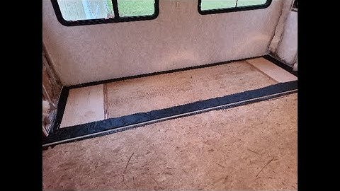 RV Slide Out Floor Repair
