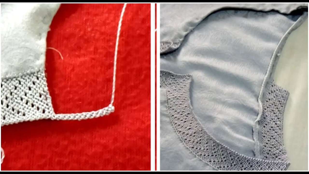 كيفية دورة العنق على القندورة الرجاليةبالراندة مع {أم سلمى}