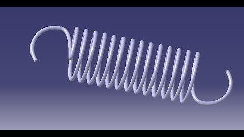Design of tension spring in CATIA