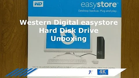 Western Digital easystore Hard Drive unboxing and installation