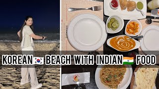 Korean ?? beach with indian ?? food and one accident ?
