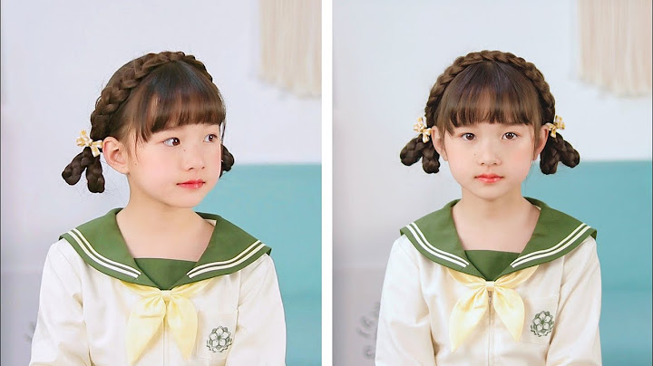 可爱又元气的小女孩发型，搭配校服效果太赞了！儿童发型绑扎方法视频教程 - 天天要闻