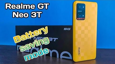 How To Enable Battery Saving Mode In Reame GT Neo 3T, Reame GT Neo 3T,Battery Saving Mode