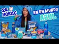 VIVIENDO en un MUNDO AZUL por 24 HORAS💙 | SOY Stitch!!!😱 |  Ana Vallee