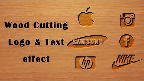 How to create Wood Cutting Logo or Text Effect