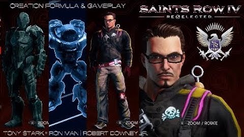 Saints Row IV: Re-elected | Tony Stark & armored suits (creation formula + gameplay)