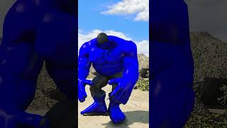 Blue Hulk Gave SUPER MONSTER TRUCK TO BABY HULK IN GTA5 #shorts #gta5