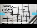 DIY wall hanging with bamboo sticks| unique home decoration ideas | #crazyforcraft #homedecor