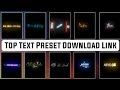 Top 10 alight motion text animation presets  alightmotion preset download  alight motion tamil