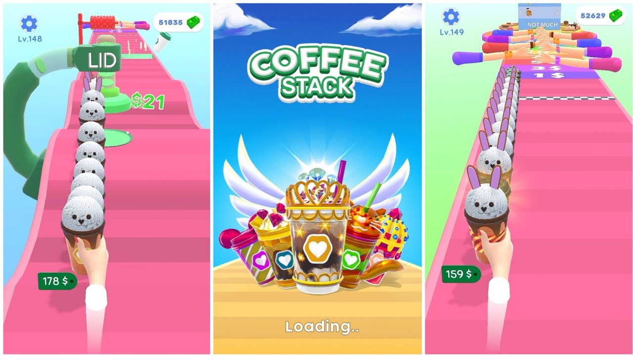 Coffee stack Android game play 😍(level-148-150) |Run games | - YouTube