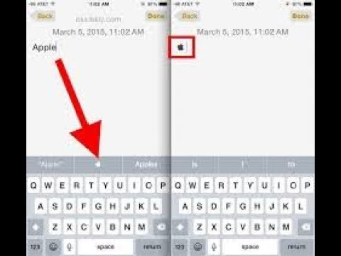 How To Use Apple Logo As Emoji In Text Messages , Whatsapp, Facebook Status In Iphone Ios 11