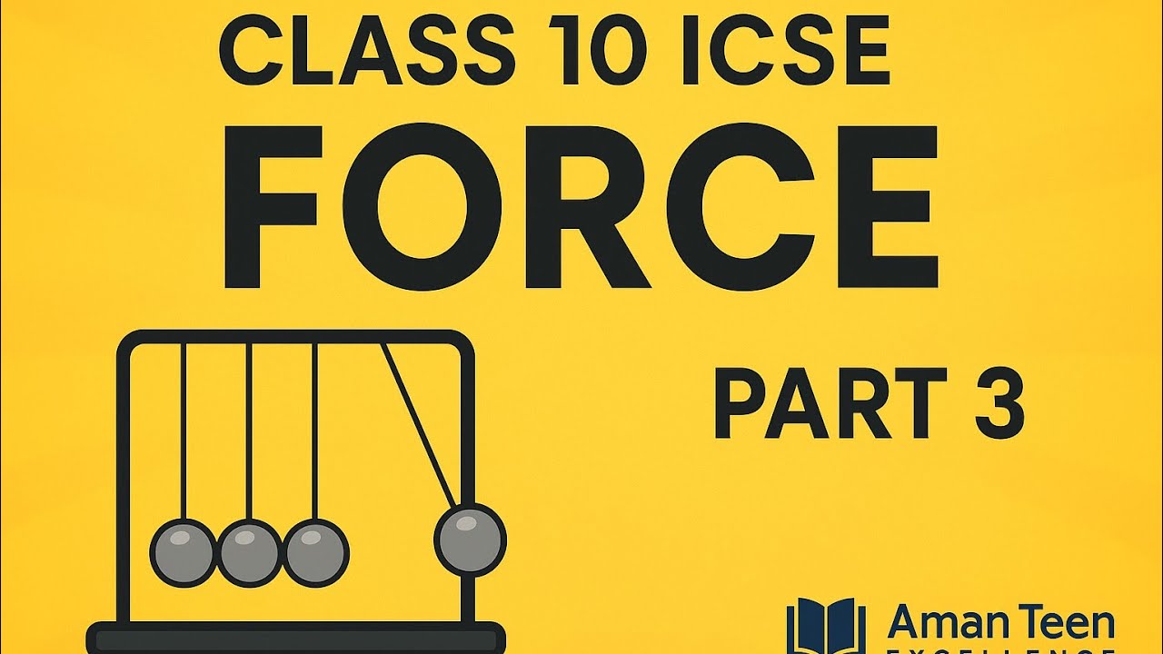 Class 10 ICSE Physics – Force (Part 3) | Easy Explanation + Solved ...