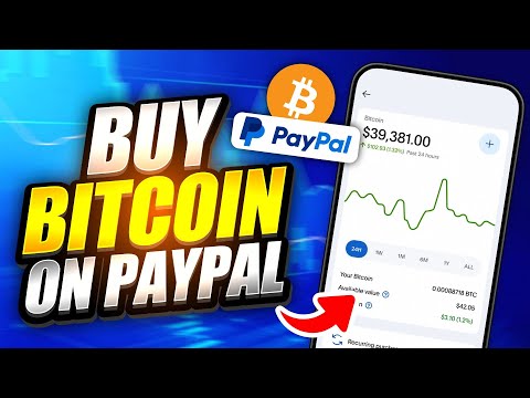 How to Buy Bitcoin on PayPal | Crypto Account in Pay Pal to Purchase BTC Cryptocurrency with Balance