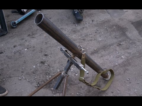 Как сделать страйкбольный миномет. DIY в гараже. How to make an airsoft mortar. DIY in the garage.