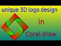 How to Create 3D Logo Desine in Coreldraw.