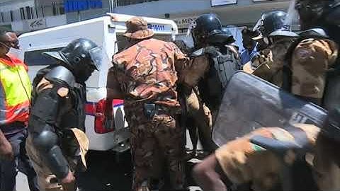 Police arrests Journalists and protestors in Windhoek