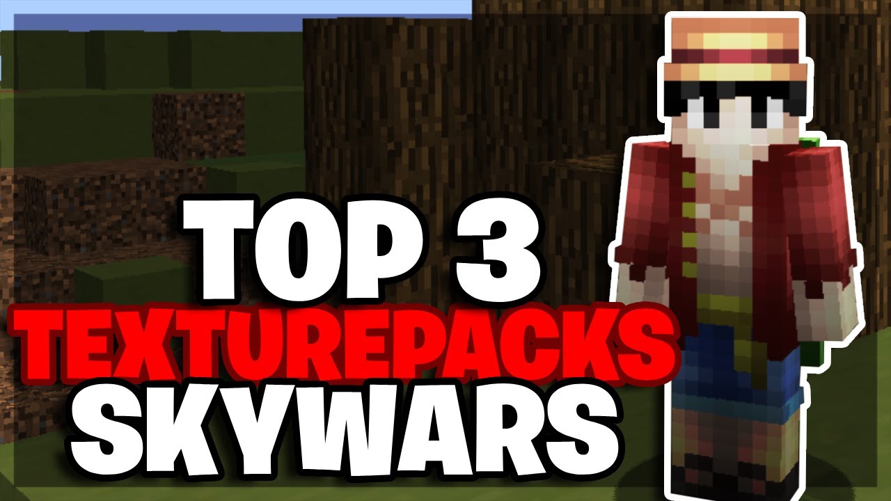 👉TOP 3 TEXTUREPACKS para MINECRAFT SKYWARS 😎