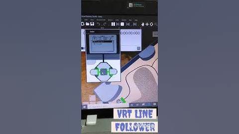 روبوت تتبع الخط في برنامج ال VRT