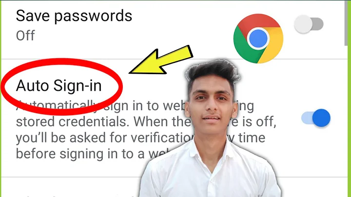 How to Turn On / Off Auto Sign in Chrome