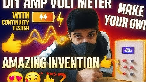 DIY Ammeter + Voltmeter with Continuity Tester | Easy Electronics Project for Beginners .