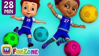 Kids Play Football Match and in the ChuChu TV Funzone Stadium – Football Goals Funny Moments image