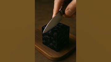 Minecraft Obsidian Block 🧱 - Slice ASMR 💗 #asmr #aigenerated #satisfying #oddlysatisfying #minecraft