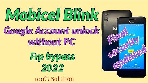 Mobicel Blink Google Account unlock without PC.Frp bypass  Mobicel Blink final updated April 2022