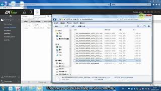 [PHẦN MỀM ZKBIO ACCESS IVS] Chức năng Database restore - Môđun System