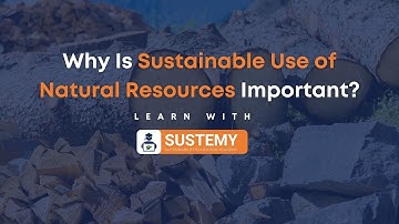 Why Is Sustainable Use of Natural Resources Important