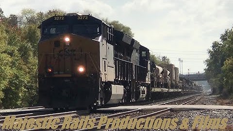 CSXT 3272 ET44AH & 3268 ET44AH Leads S8856-03 Loaded Military Train NB Through Fay NC