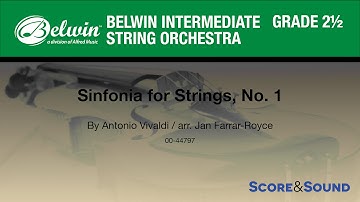 Sinfonia for Strings, No. 1 arr. Jan Farrar-Royce - Score & Sound