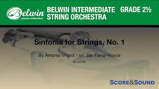 Sinfonia for Strings, No. 1 arr. Jan Farrar-Royce - Score & Sound