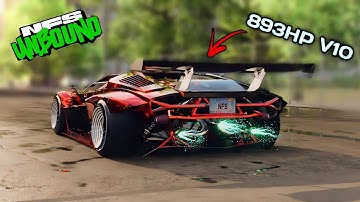 V10 Lamborghini Countach | NFS Unbound | Customization + MAX Upgrades