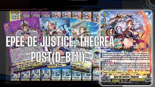 Epee De Justice, Thegrea Deck Profile D-BT11 | Cardfight!! Vanguard Dear Days