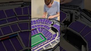 Adding more trim to my LEGO build of U.S. Bank Stadium 🧱 #nfl #football #skol