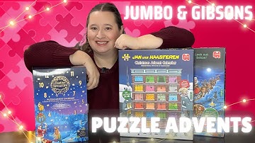 3 New Puzzle Advents for 2024 // 15 Puzzle Advents for 2024 // Jumbo & Gibsons