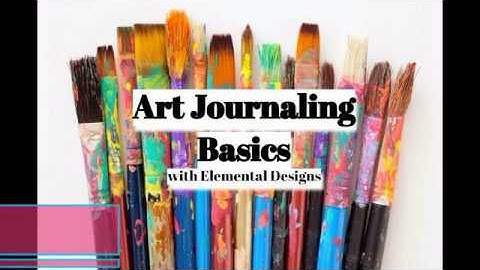 Art Journaling Basics : Part 1 Creating a  Collage Cluster Background
