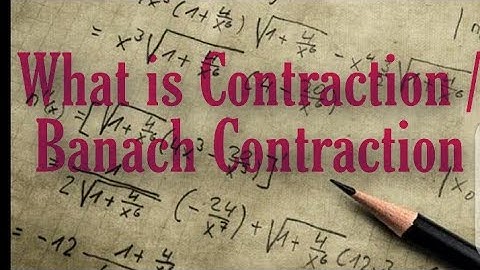 what is contraction (part 2) in fixed point theory