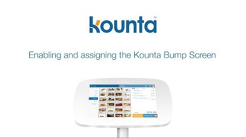 Enable and setup the Lightspeed Kounta POS bump screen (kitchen display screen)