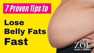 7 Proven Tips to Lose Belly Fats Fast l Weight Lose Tips