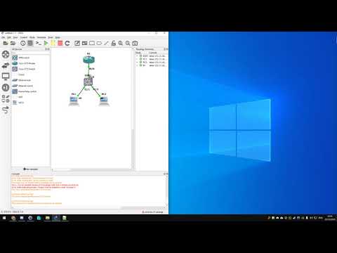 Router on a Stick In GNS3